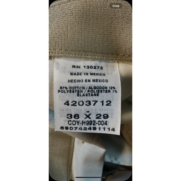 Lee Mens Slacks Size 36x29 XL Tan Custom Fit Dress Pants Office Casual Preppy - Picture 7 of 10